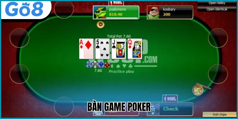 Bàn cược dành cho 2 - 9 người